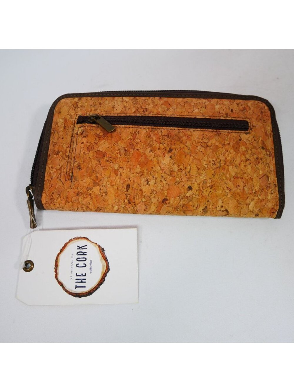 Made In Bario The Cork Vegan Wallet With Zipper Closure & Multiple Compartments